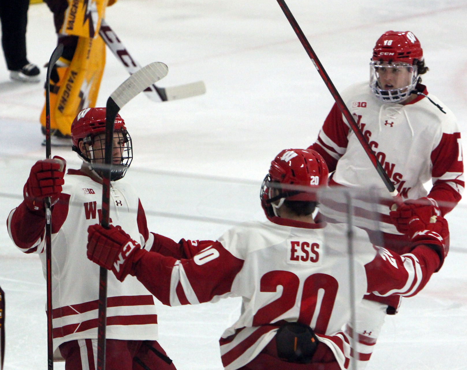 University of Wisconsin vs University of Minnesota-Duluth men's hockey scrimmage 10-3-21
